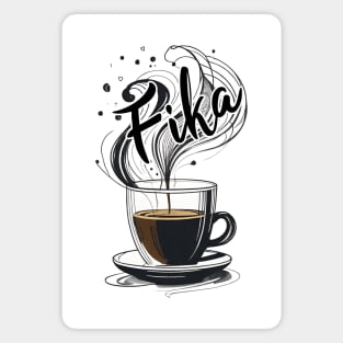 Fika Time - coffee time Magnet